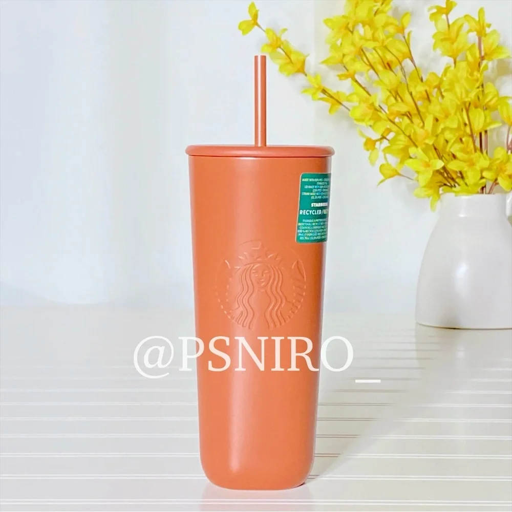 Starbucks 2024 Recycled Terracotta Triangle Tumbler Venti 24oz